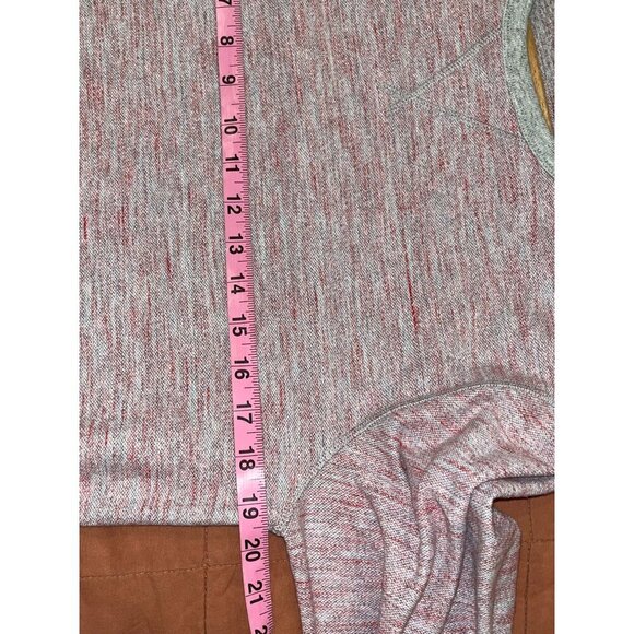 Faherty Reversible Red & Gray Long Sleeve Sweatshirt  Mens Medium - Picture 9 of 9